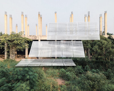 inspired by the japanese engawa, a new installation opens at accra's limbo museum