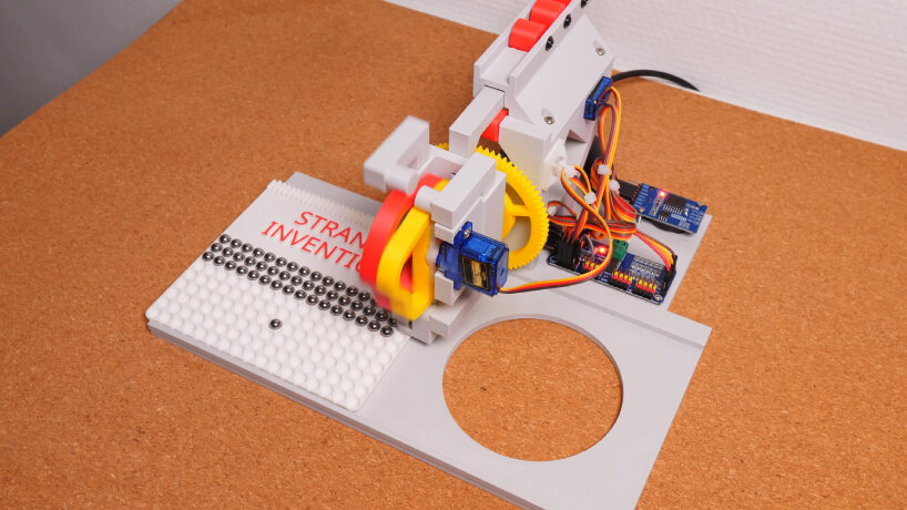 mechanical marble clock