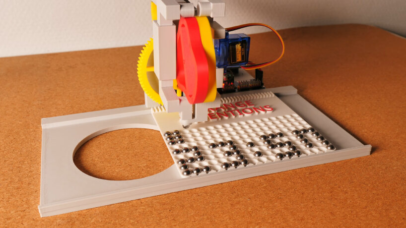 mechanical marble clock