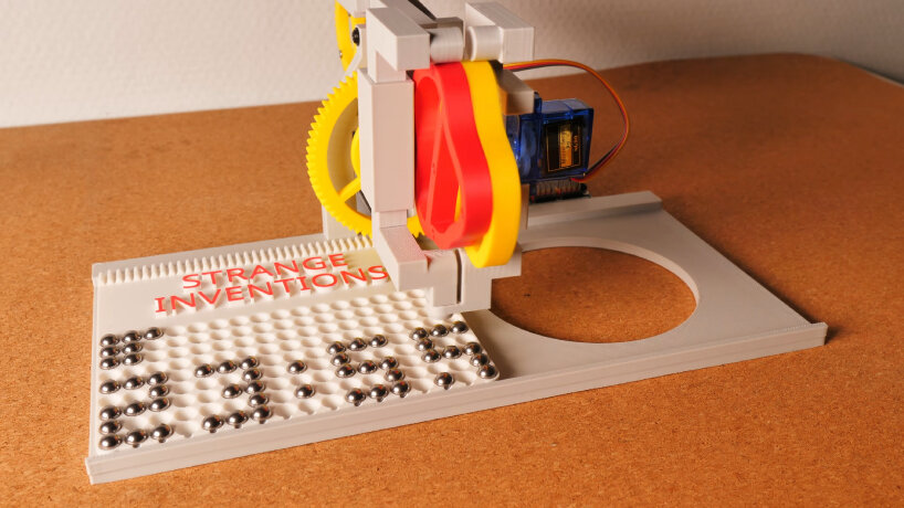 mechanical marble clock