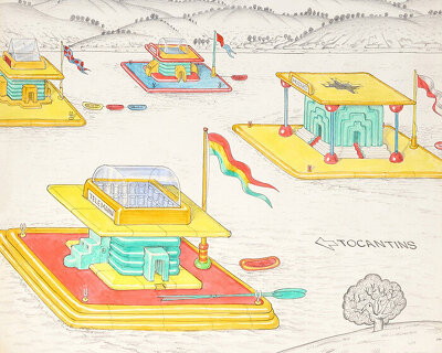 before memphis, ettore sottsass envisions a planet organized by moments of collective life
