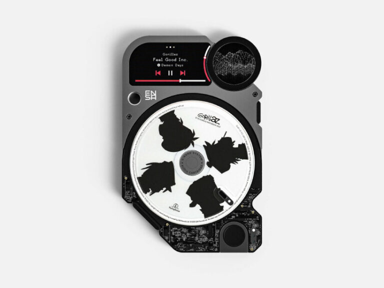 modern portable audio player restores the physical form of music