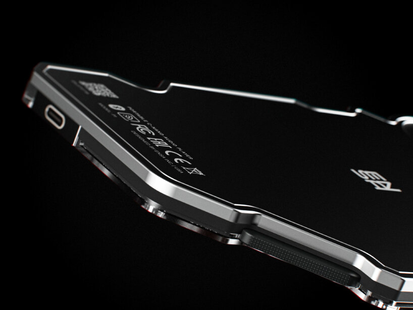 rear view of the device