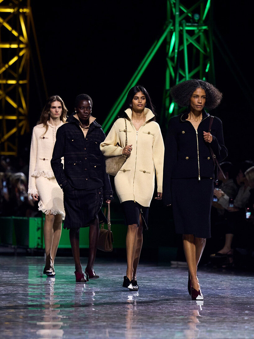 towering cranes turn the grand palais into construction site for chanel FW26 runway - 9