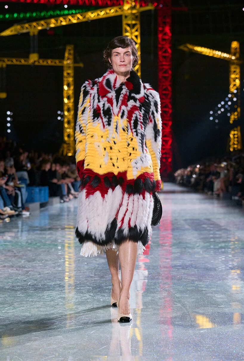 towering cranes turn the grand palais into construction site for chanel FW26 runway - 11