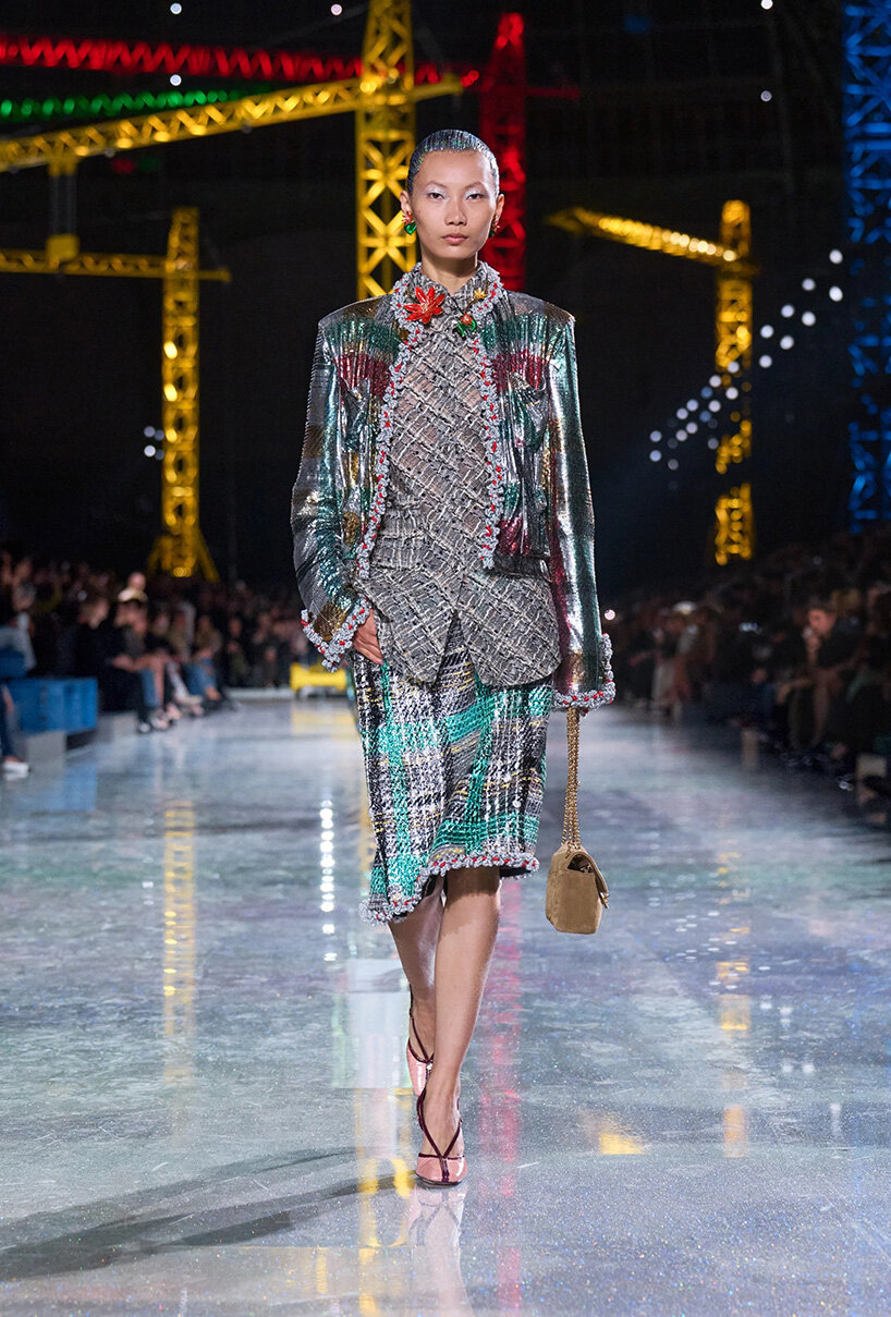 towering cranes turn the grand palais into construction site for chanel FW26 runway - 10