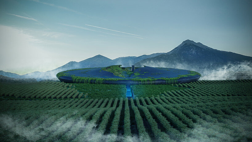 UFO-like winery by 314 architecture studio appears half buried in greek vineyards - 11