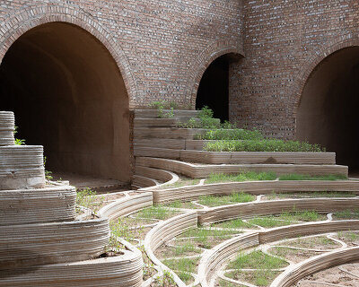 this 'underground house of the future' revisits ancient chinese cave dwellings