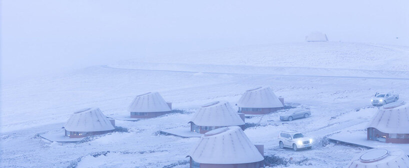 volcano-shaped cabins dot inner mongolia's steppe at PLAT ASIA's hotel of arrivals - 4