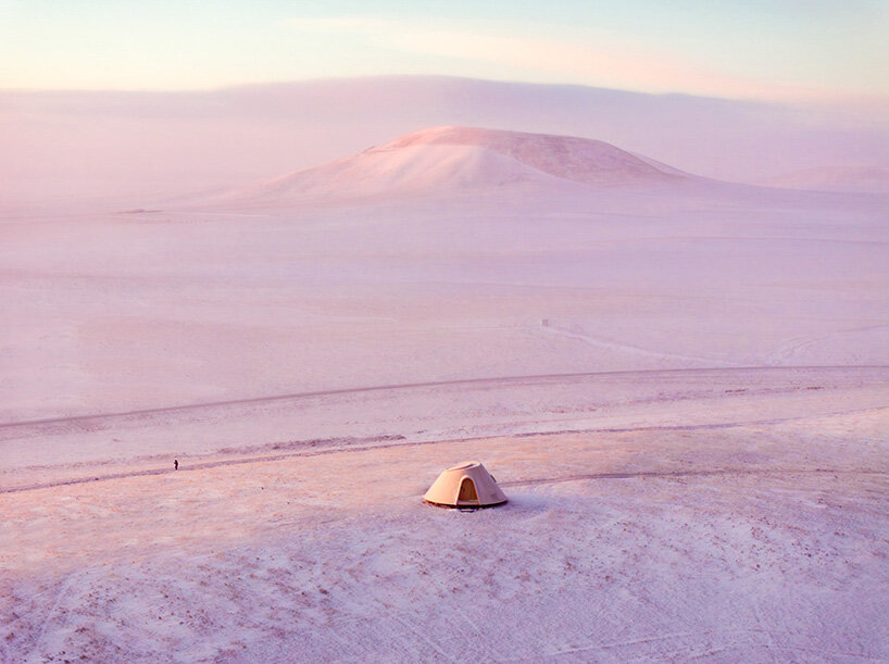volcano-shaped cabins dot inner mongolia's steppe at PLAT ASIA's hotel of arrivals - 2
