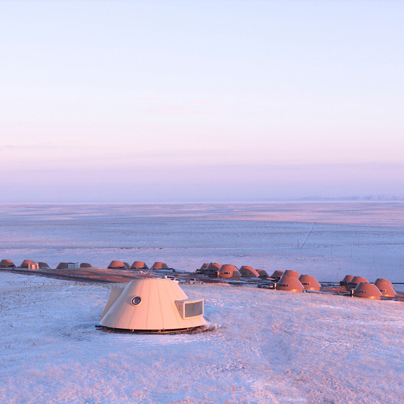 volcano-shaped cabins dot inner mongolia's steppe at PLAT ASIA's hotel of arrivals - 3