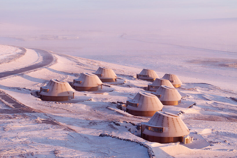 volcano-shaped cabins dot inner mongolia's steppe at PLAT ASIA's hotel of arrivals - 5