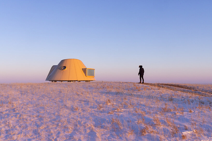 volcano-shaped cabins dot inner mongolia's steppe at PLAT ASIA's hotel of arrivals - 10