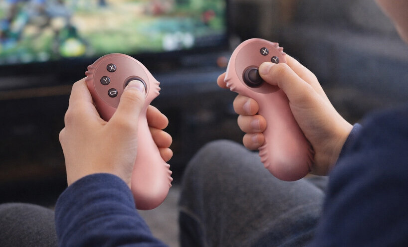 view of the device being used