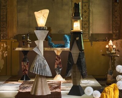 a stone wedding, meditating chairs and dinner for rodents: objects try on new lives at baggio military hospital