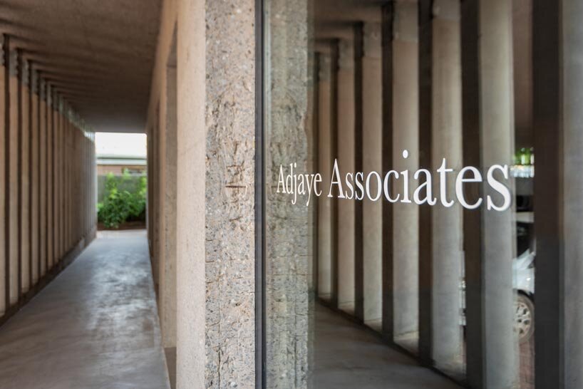 rammed earth finned facade wraps adjaye associates’ studio in accra, ghana - 8