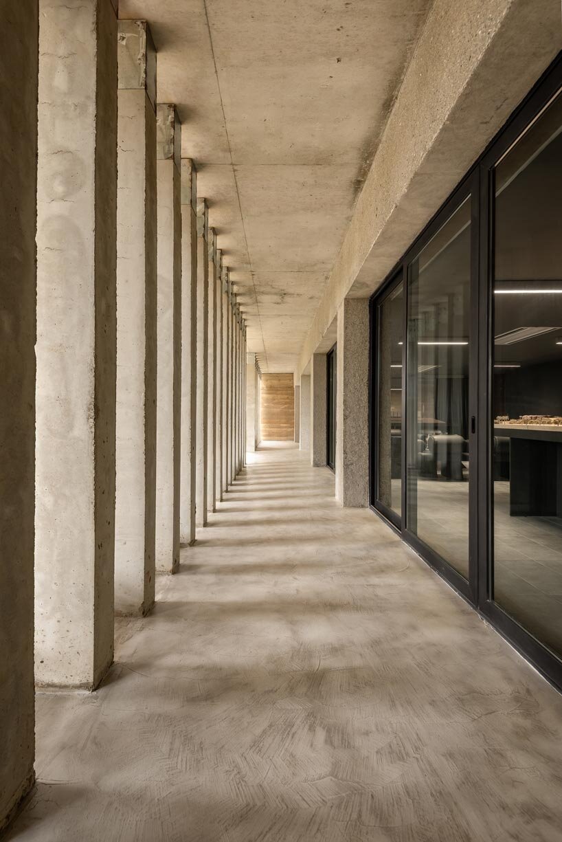 rammed earth finned facade wraps adjaye associates’ studio in accra, ghana - 9