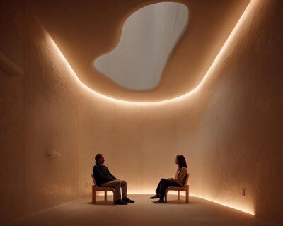 alchemy 38 layers wood, stone, and light into ritual-driven wellness retreat in NY