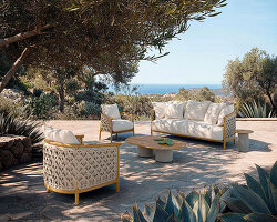 ethimo shapes a dialogue between mediterranean nature and outdoor furniture design