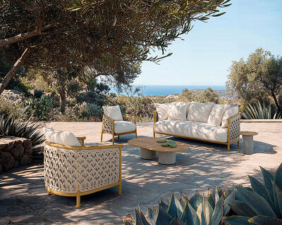 ethimo shapes a dialogue between mediterranean nature and outdoor furniture design