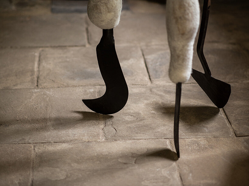 nicola turner suspends wool and horsehair installation through 18th-century chapel - 7