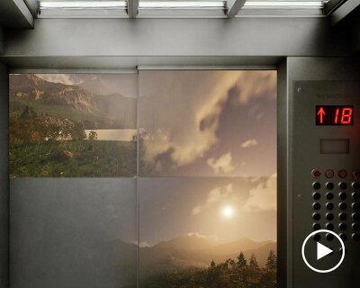numa immersive projection system rethinks elevator as responsive spatial environment