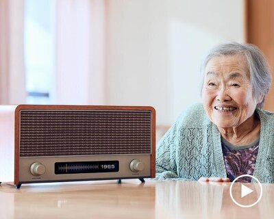 radio time machine AI audio system recreates past sounds for cognitive health in elderly care