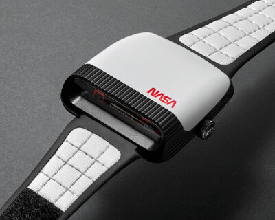 tribute watch for NASA glistens with shell inspired by ceramic tiles around the space shuttle