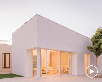 casa violetas balances enclosure and openness through courtyard living in madrid