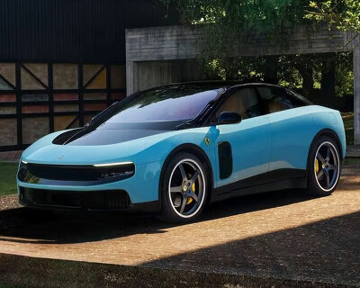 the controversial luce, ferrari's first electric car sells for $40 million during monterey car week