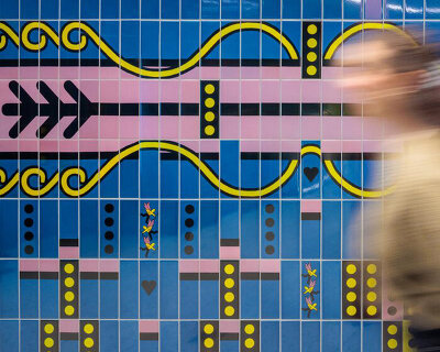 pink columns, blue tiles, and art deco motifs reshape london underground public toilets