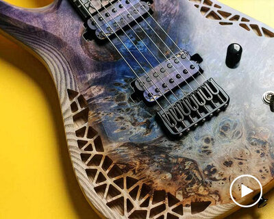 natural geometrics and organic variation inform omer deutsch's handcrafted guitars