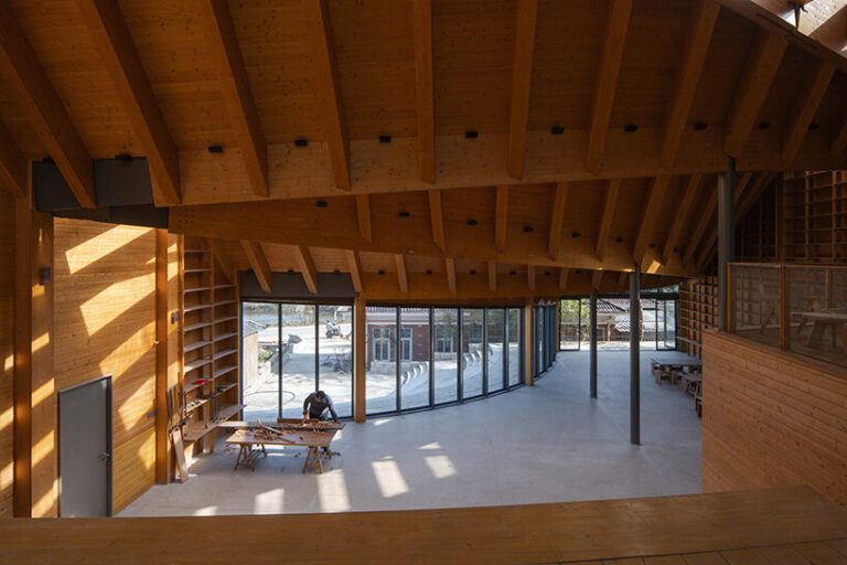 timber roof crowns a workshop reviving rural craft traditions in china