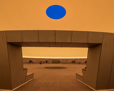 james turrell's largest-ever museum skyspace at ARoS photographed by danica o. kus