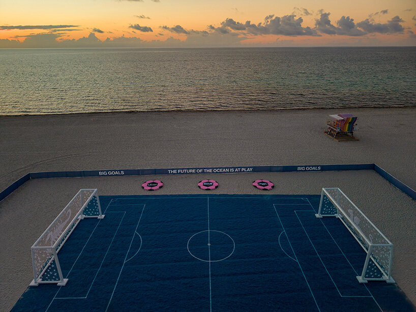 argentine artisans crochet soccer nets into monumental artworks on miami beach - 17