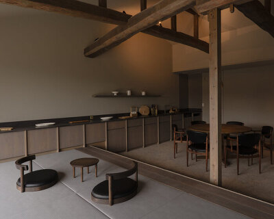 ouka reimagines a house in toyama as a stayable gallery of japanese craft and design