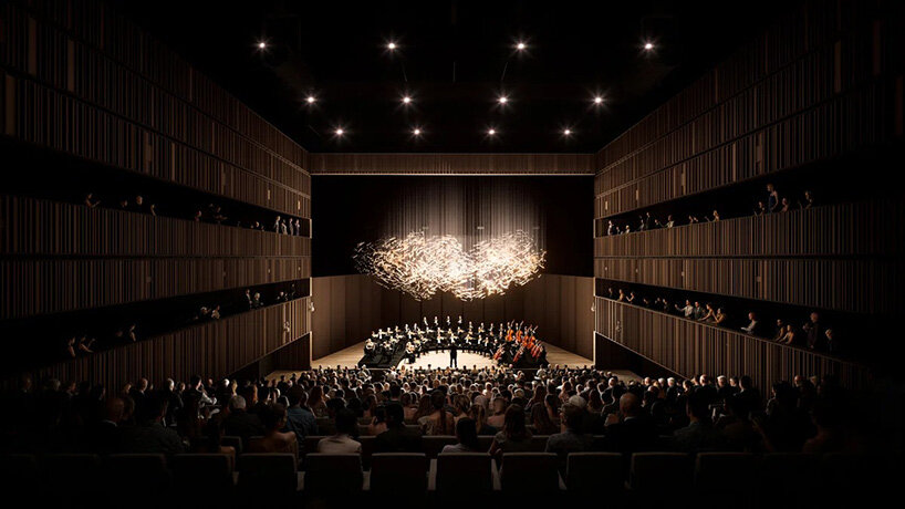 BIG drapes music hall in limestone curtains across croatia's slavonian landscape - 6