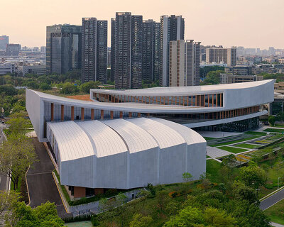 flowing forms inspired by cantonese opera shape ZHA's songshan lake cultural centre