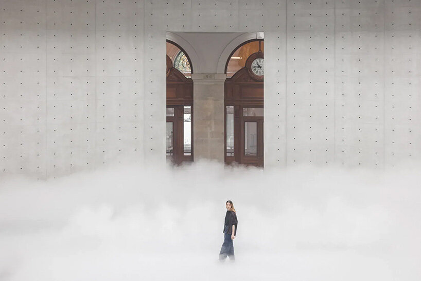 living fog cloud by fujiko nakaya fills tadao ando's rotunda at bourse de commerce in paris - 13