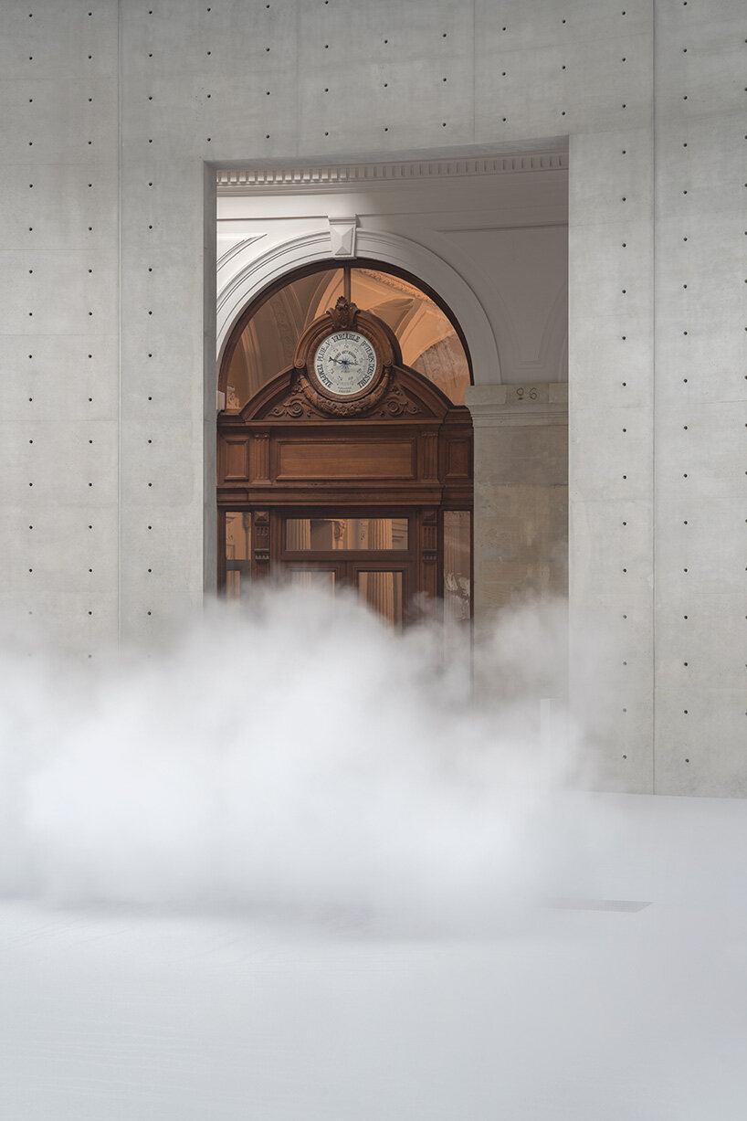 living fog cloud by fujiko nakaya fills tadao ando's rotunda at bourse de commerce in paris - 12