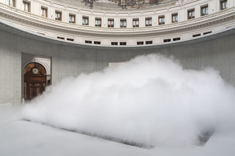 living fog cloud by fujiko nakaya fills tadao ando's rotunda at bourse de commerce in paris - 6