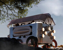 nicolas nielsen designs self-driving HYVE beehive to pollinate cities