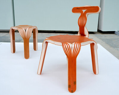 hand-bent after 3D printing, oberdoerfer & krebs' seating rethinks digital fabrication