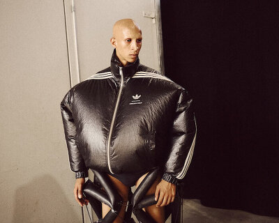 rick owens turns adidas track suits into wearable air-conditioning at paris men's fashion week