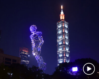 thousands of drones reimagine taipei’s skyline as an urban exhibition canvas