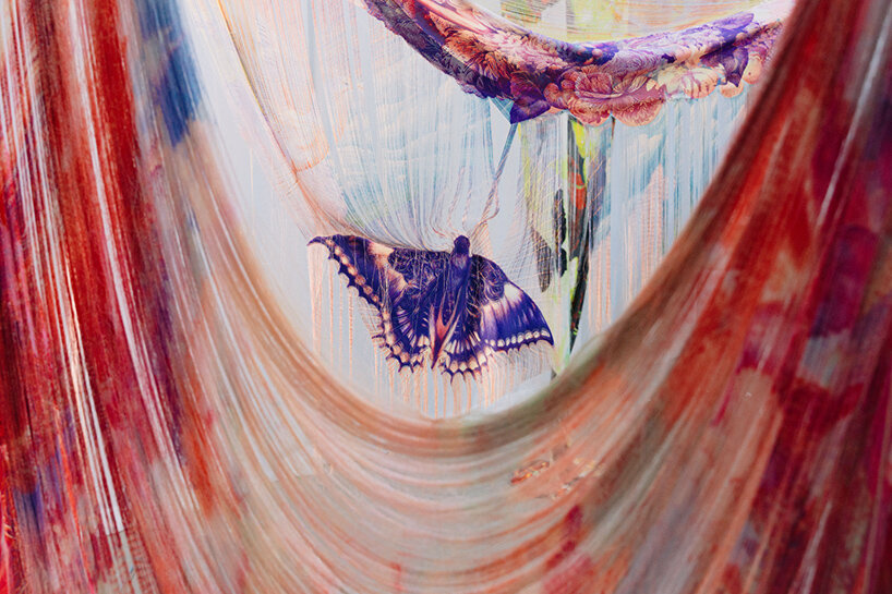 kristian v.k. falden unravels AI images into fragile textiles - 2