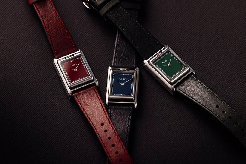 vario versa watch combines two time zones in a single reversible form - 6