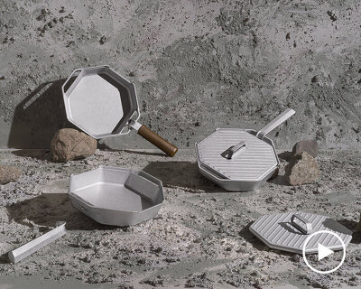 ADDI rethinks sauté pan’s geometry through octagonal raw aluminum form designed to last