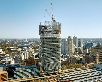 world's tallest timber tower reaches full height in sydney with design by SHoP and BVN