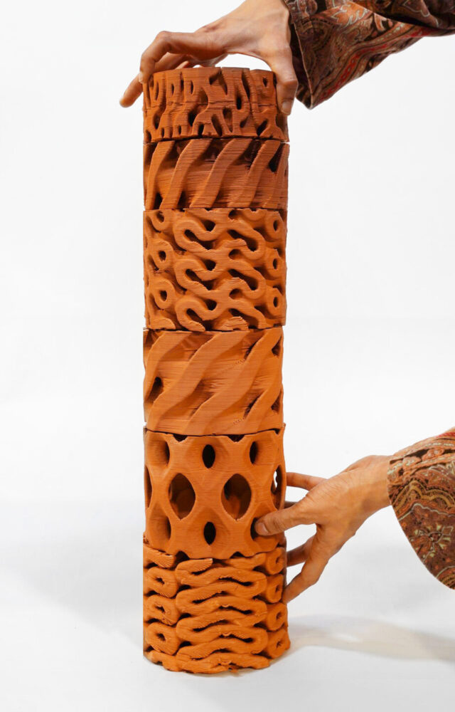 ceramic wall inspired by termite mounds cools interiors without air conditioning - 4